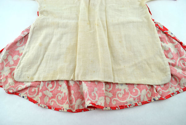 Vintage Clothes Pin Bag Holder Girls Dress Red Floral