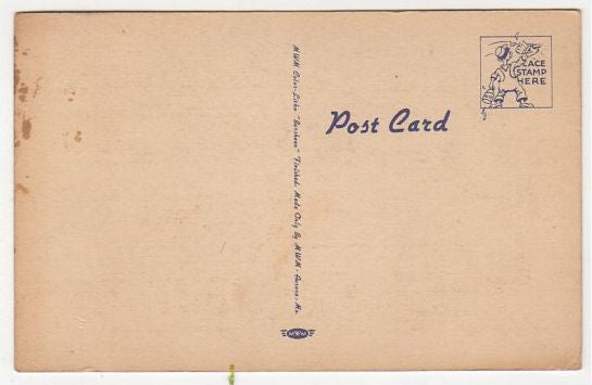 Vintage Comic Postcard Dog Barber Pole Artist Signed Irby Unused