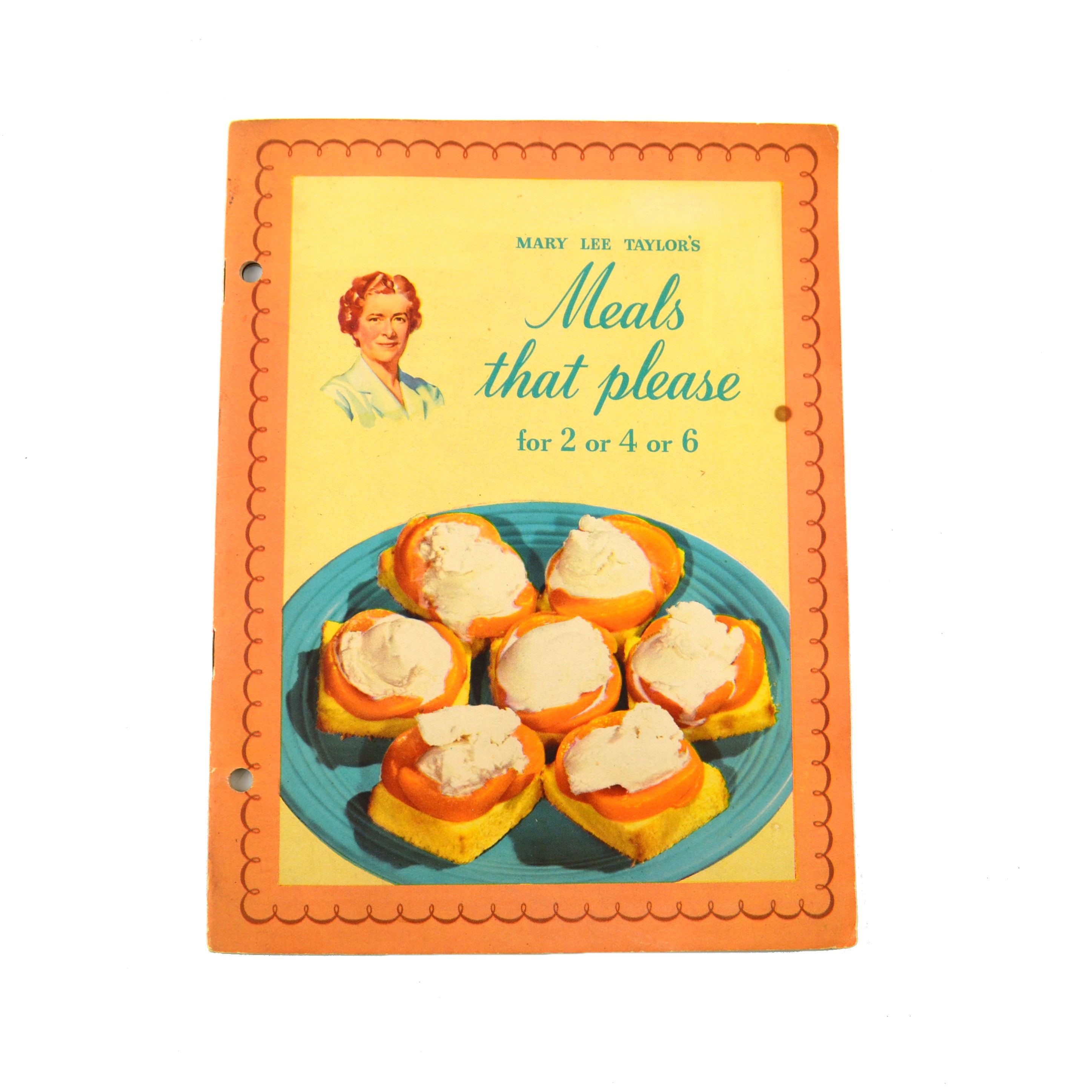 Vintage Cookbook 1941 Pet Milk Mary Lee Taylor Meals that Please - Avid Vintage