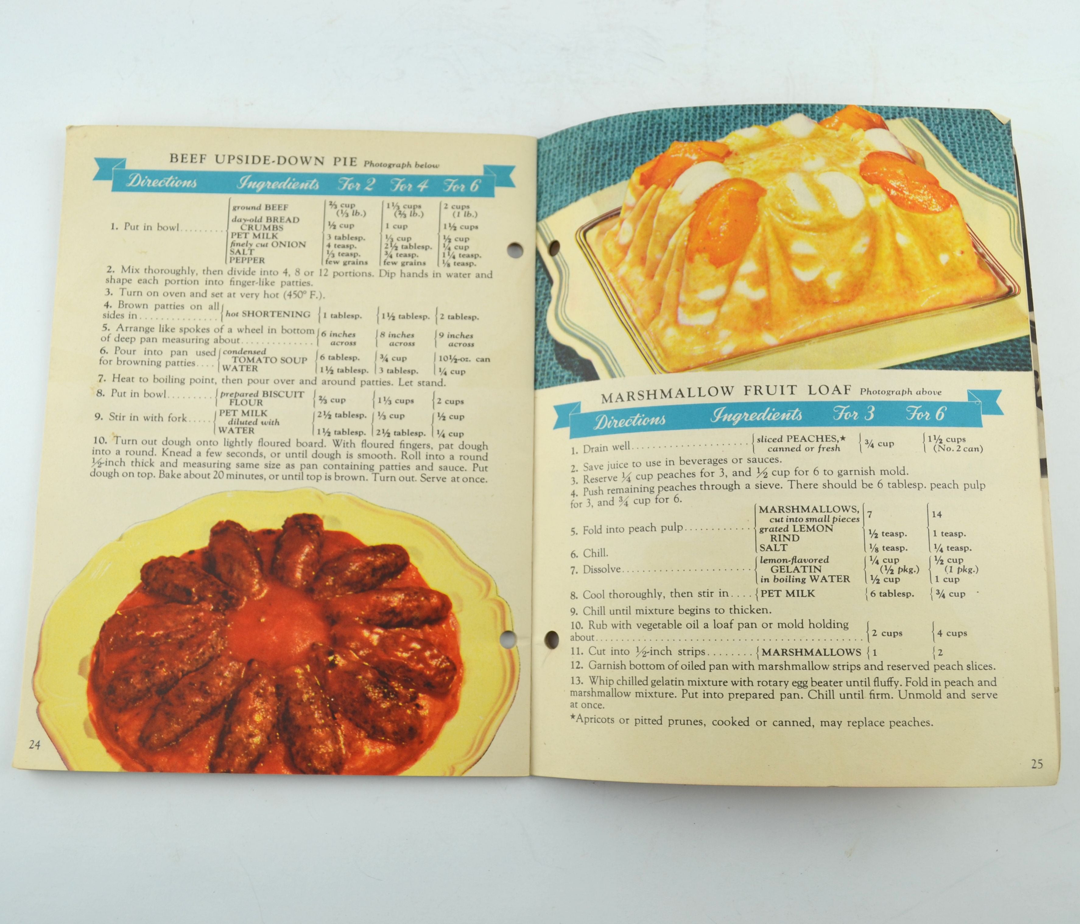 Vintage Cookbook 1941 Pet Milk Mary Lee Taylor Meals that Please - Avid Vintage