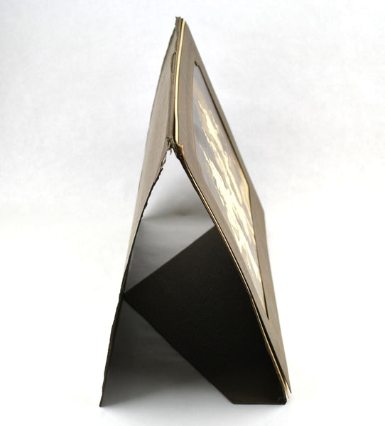 Vintage Family Photo Cardboard Frame Id'd Bruensbach Marysville Kansas