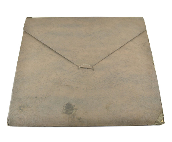 Vintage Family Photo Cardboard Frame Id'd Bruensbach Marysville Kansas