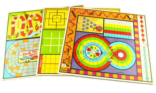 Vintage Game Boards Lot of 3 Variety Football Cops and Robbers