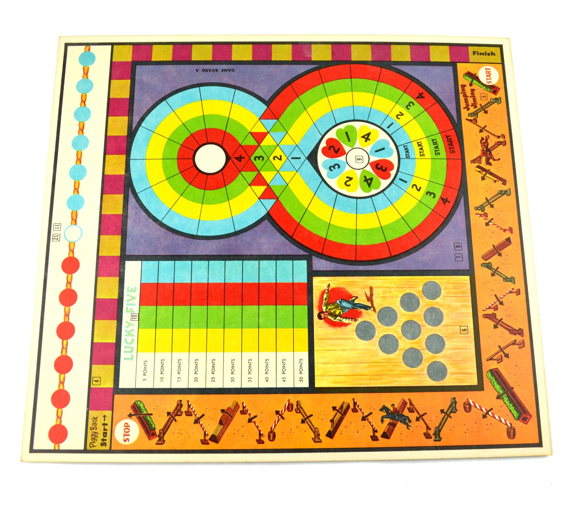 Vintage Game Boards Lot of 3 Variety Football Cops and Robbers - Avid Vintage