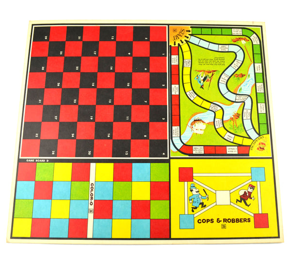 Vintage Game Boards Lot of 3 Variety Football Cops and Robbers