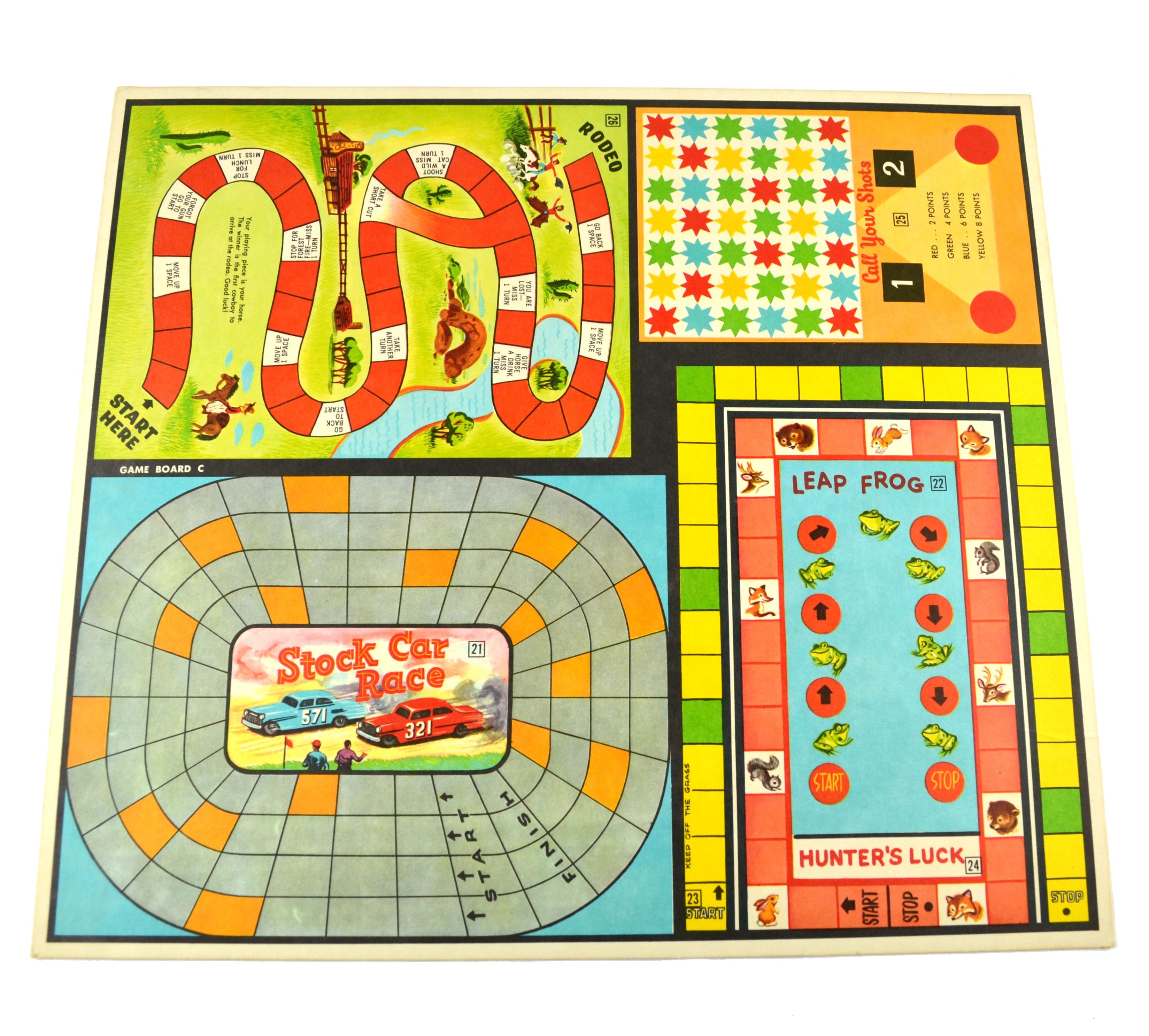 Vintage Game Boards Lot of 3 Variety Football Cops and Robbers - Avid Vintage