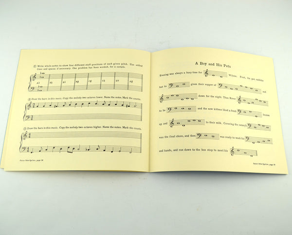 Vintage Junior Note Speller L M Dodd 1949 Piano Music Lesson Book