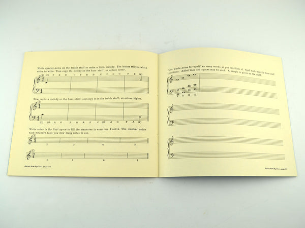 Vintage Junior Note Speller L M Dodd 1949 Piano Music Lesson Book