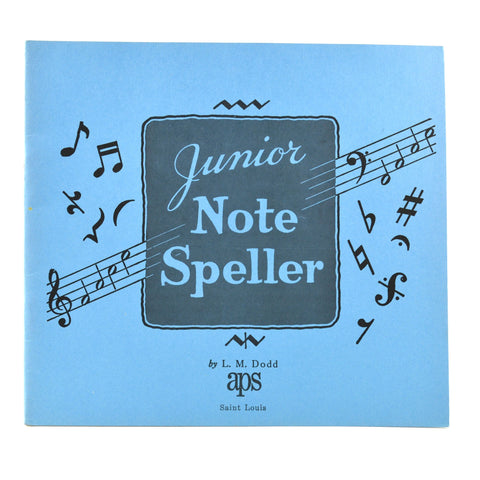 Vintage Junior Note Speller L M Dodd 1949 Piano Music Lesson Book