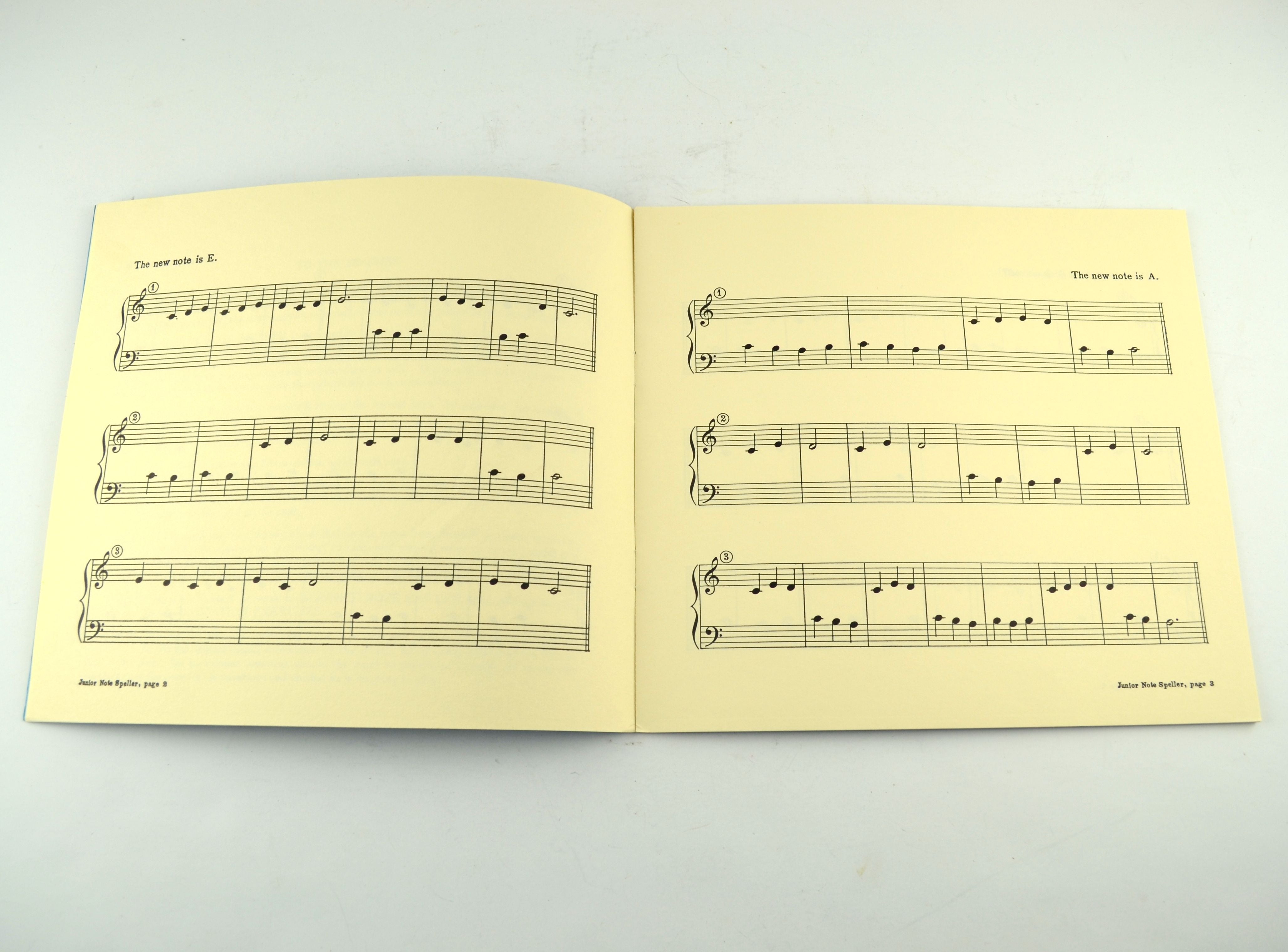 Vintage Junior Note Speller L M Dodd 1949 Piano Music Lesson Book