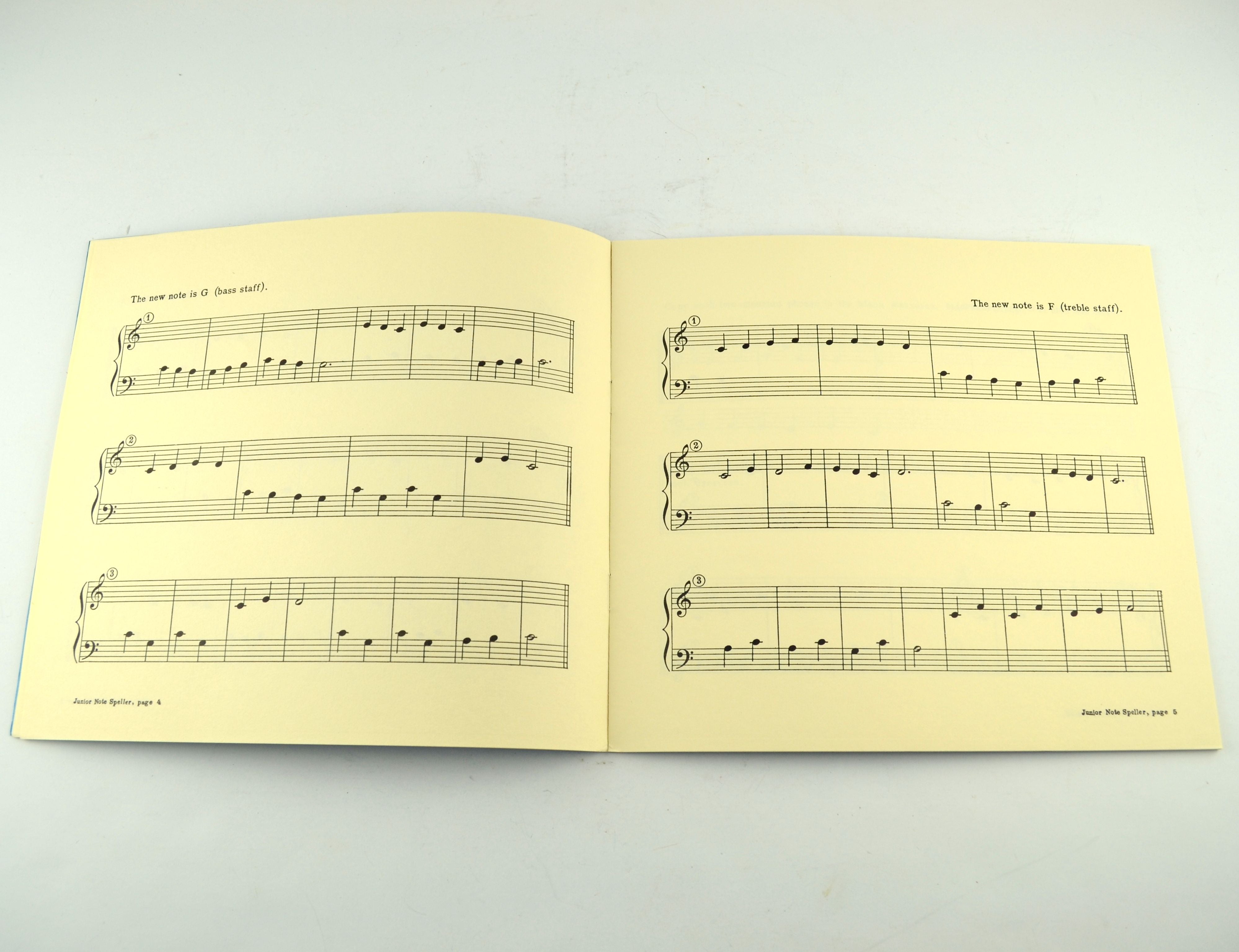 Vintage Junior Note Speller L M Dodd 1949 Piano Music Lesson Book