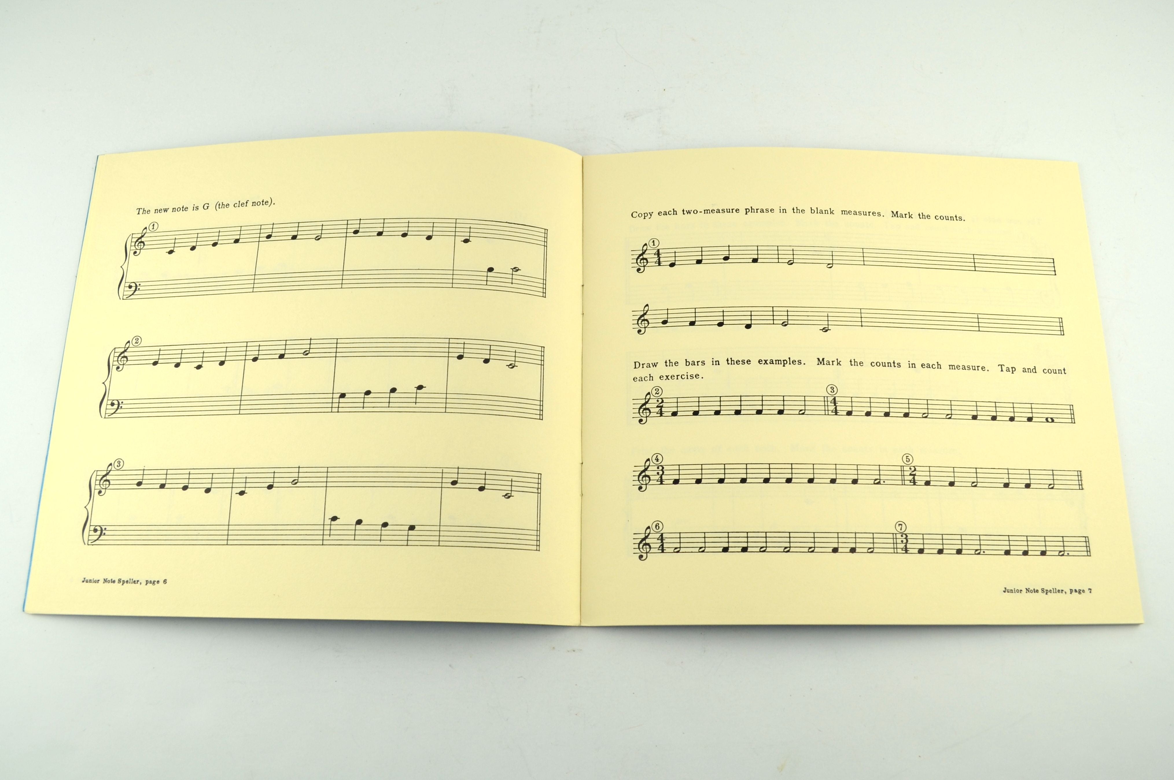 Vintage Junior Note Speller L M Dodd 1949 Piano Music Lesson Book