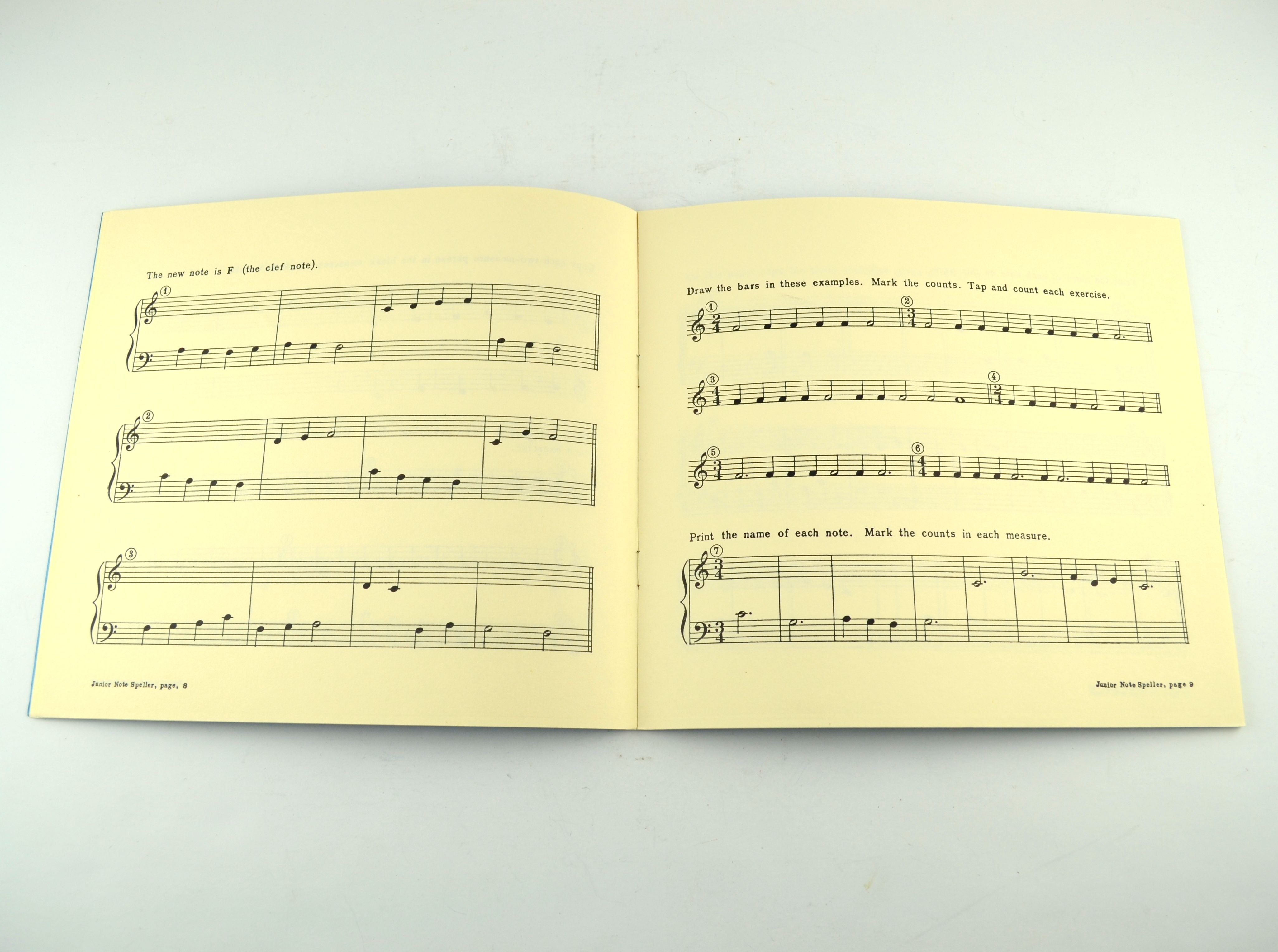 Vintage Junior Note Speller L M Dodd 1949 Piano Music Lesson Book