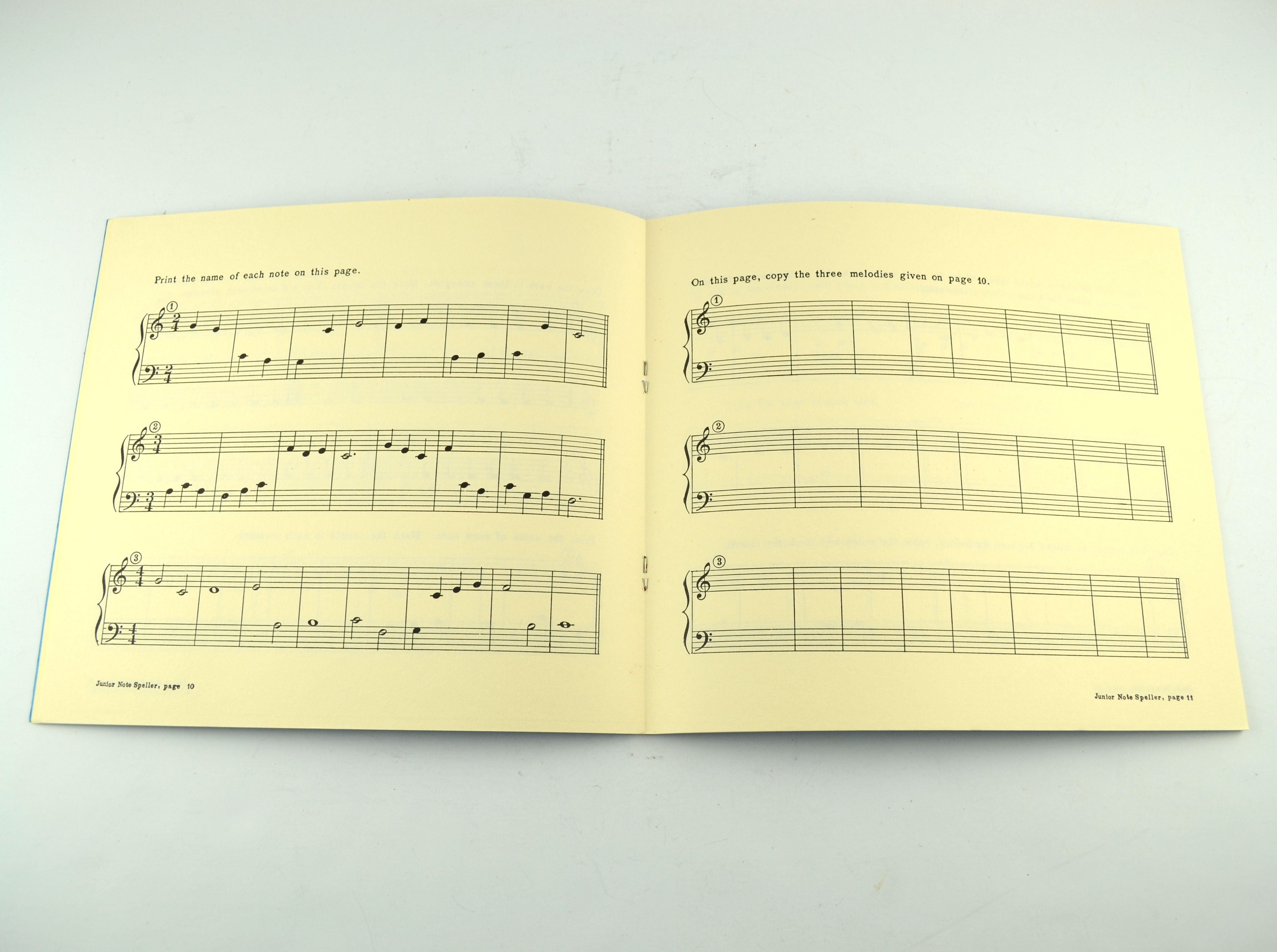 Vintage Junior Note Speller L M Dodd 1949 Piano Music Lesson Book