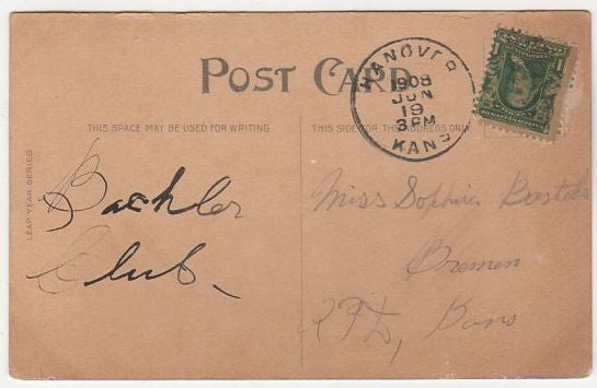 Vintage Leap Year Postcard 1908 Humorous Cartoon Funny Comic Romance