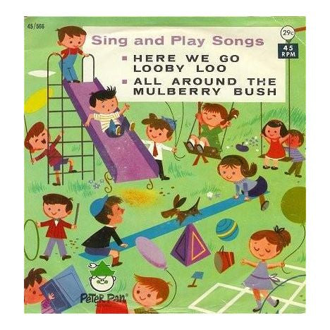 Vintage 1960s Childrens 45 RPM Record Sing and Play Songs