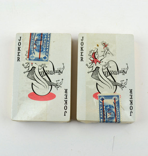 Vintage Playing Cards Stancraft Bridge Forest Flowers Sealed Decks Gold Speckled Case - Avid Vintage