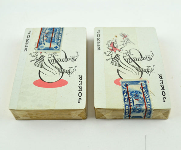 Vintage Playing Cards Stancraft Bridge Forest Flowers Sealed Decks Gold Speckled Case - Avid Vintage