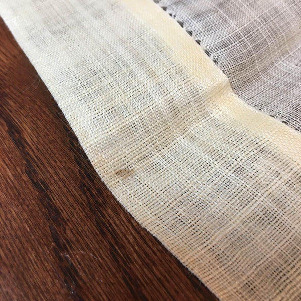 Vintage Table Topper Square Hand Embroidered Boats Water Scene Sailing