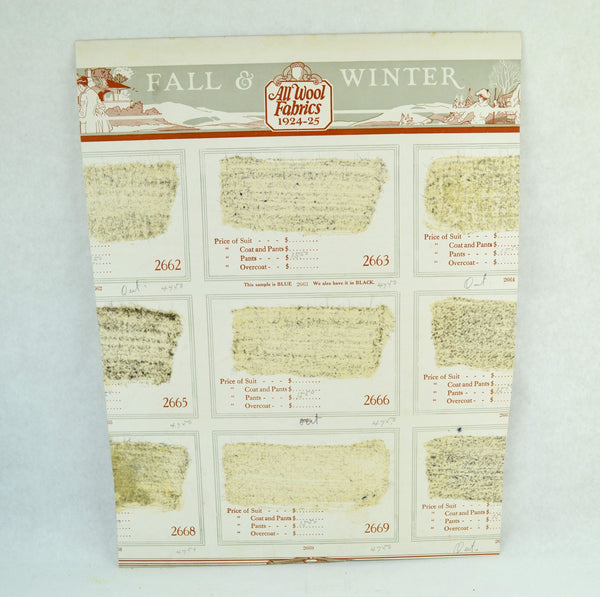 Vintage 1924 M Born & Company Mens Tailor Catalog Fashion Illustration Page - Avid Vintage