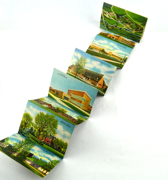 Vintage 1950 Boys Town Nebraska Souvenir Postcard Folder 18 Views - Avid Vintage