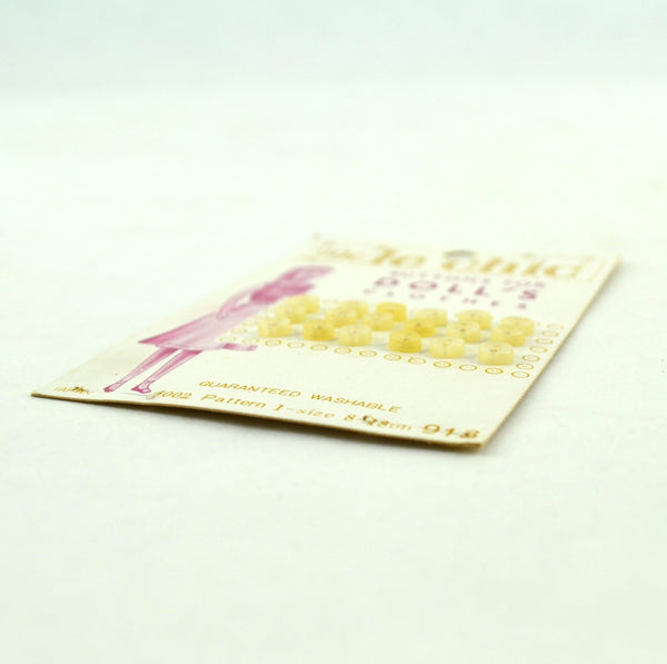 Vintage Le Chic Buttons for Doll's Clothes 18 on Card 2 Hole Size 8 - Avid Vintage