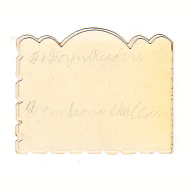 Vintage 1920s Art Deco Valentine Card Little Girl with Bouquet of Flowers - Avid Vintage