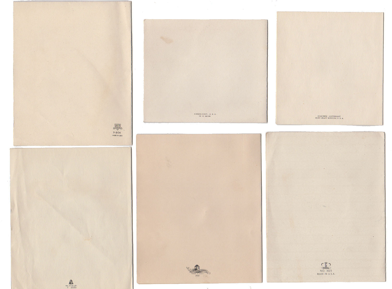 Vintage 1940s Used Congratulation on New Baby Greeting Cards Lot of 6 - Avid Vintage