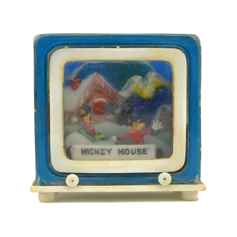 Vintage 1959 Walt Disney Mickey Mouse Snow Globe Snowdome TV Television - Avid Vintage