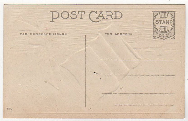 Vintage Patriotic Postcard US Flag Battleship Our Country Forever Unused - Avid Vintage