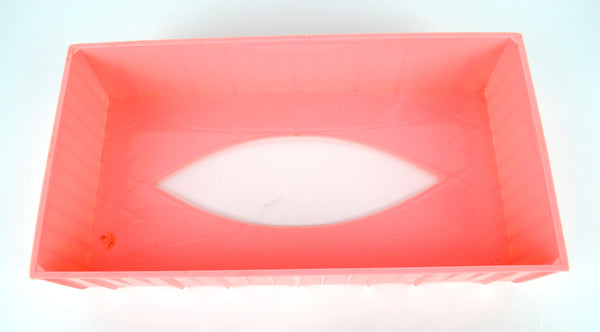Vintage Pink Plastic Tissue Box Cover - Avid Vintage