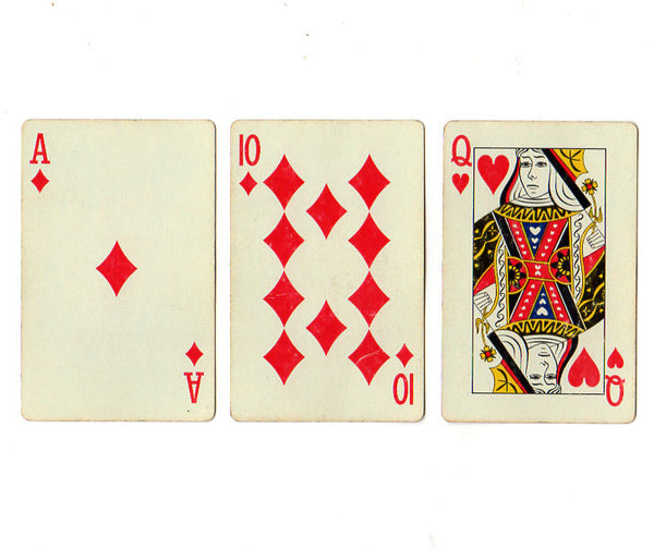 Vintage Terrier Dog in Yellow Bow Single Swap Playing Cards Lot of 3 - Avid Vintage