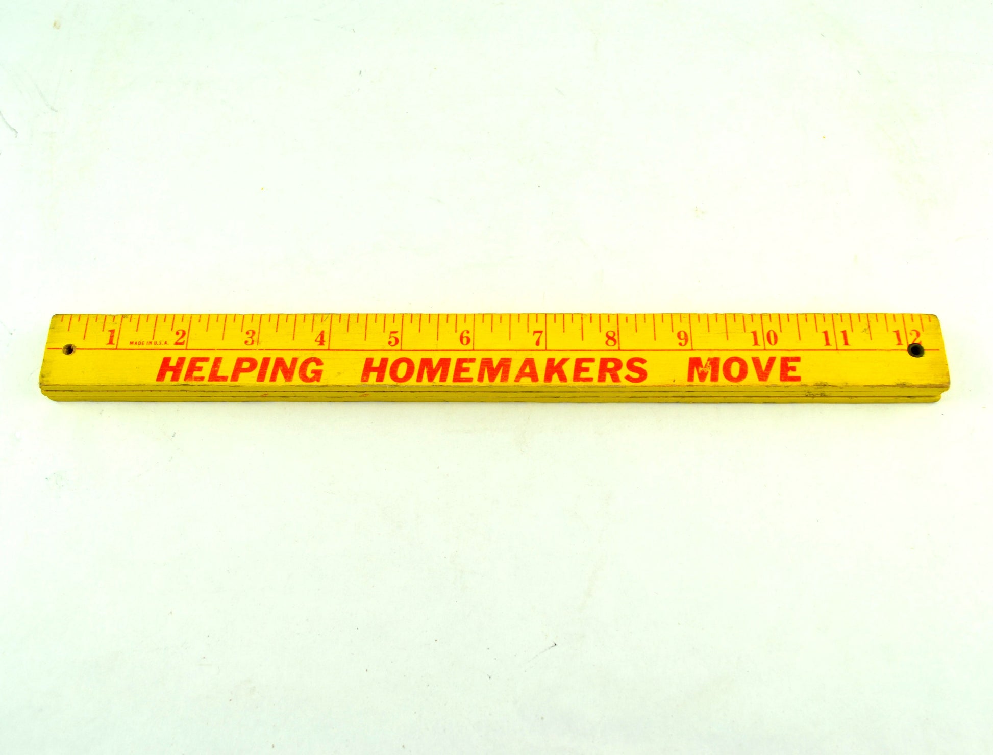 Vintage Tri Fold Folding Advertising Yardstick Aero Mayflower Transit Company Wooden Ruler - Avid Vintage