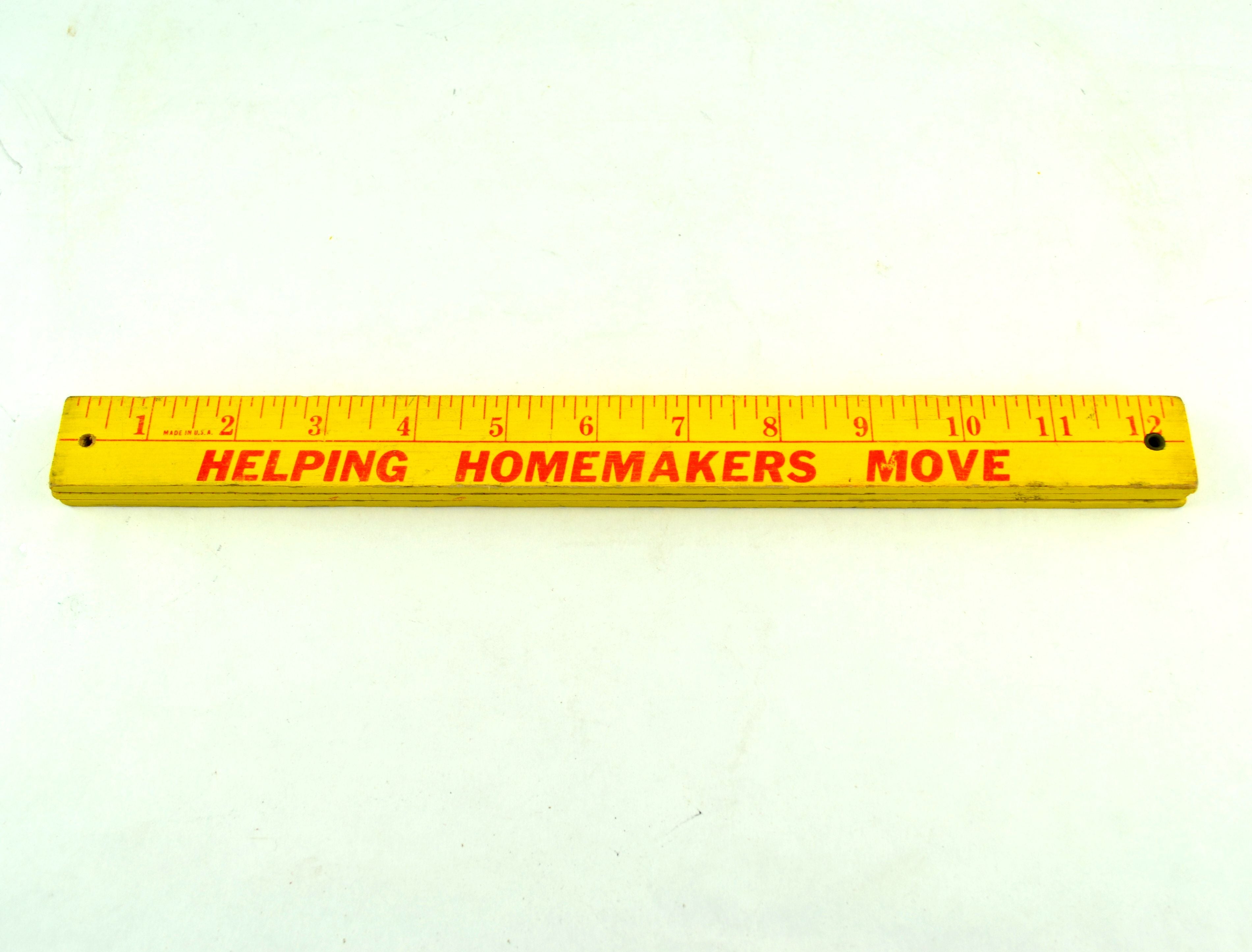 Vintage Tri Fold Folding Advertising Yardstick Aero Mayflower Transit Company Wooden Ruler - Avid Vintage