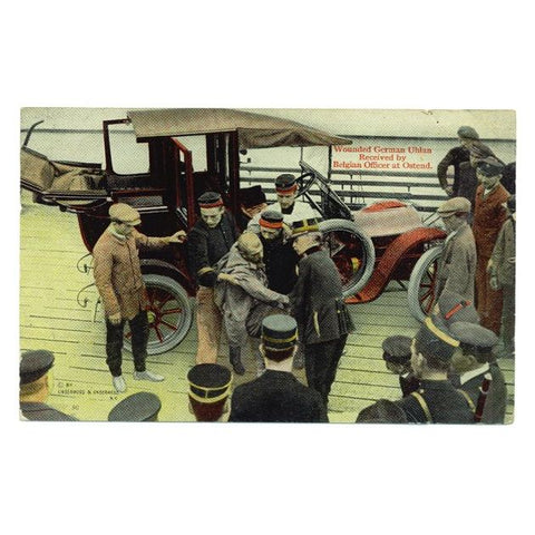 Vintage World War 1 Underwood Military Postcard WCA Series 145 Wounded German Uhlan at Ostead - Avid Vintage