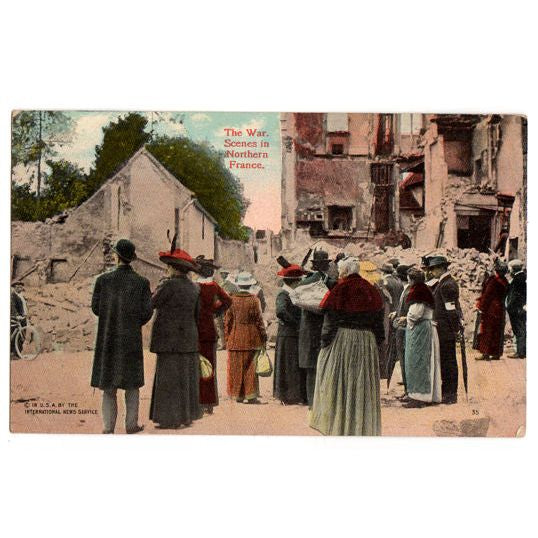 War Scenes in Northern France Vintage WWI Military Postcard W.C.A. Series 145 - Avid Vintage