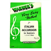 Warner's Italian Accordion 1923 Instruction Book Easy Method for Beginners - Avid Vintage