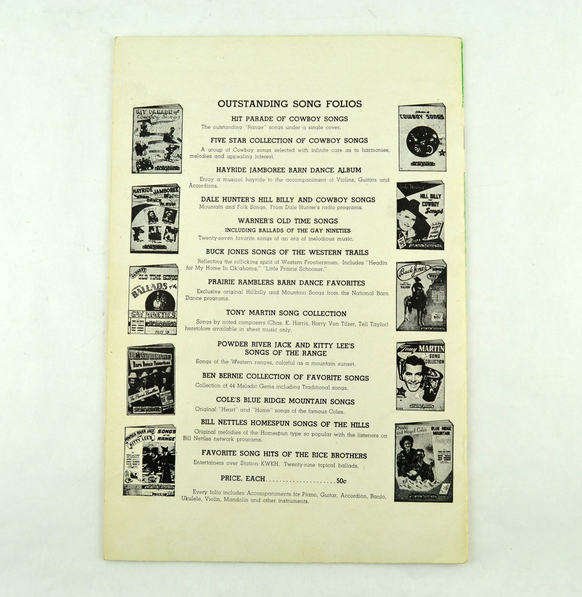 Warner's Italian Accordion 1923 Instruction Book Easy Method for Beginners - Avid Vintage