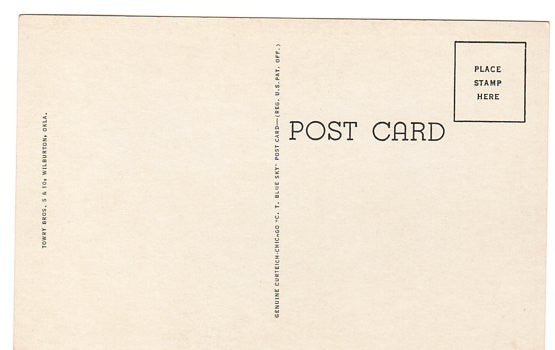 Vintage Wilburton Oklahoma Postcard Administration Building Spanish War Veterans - Avid Vintage