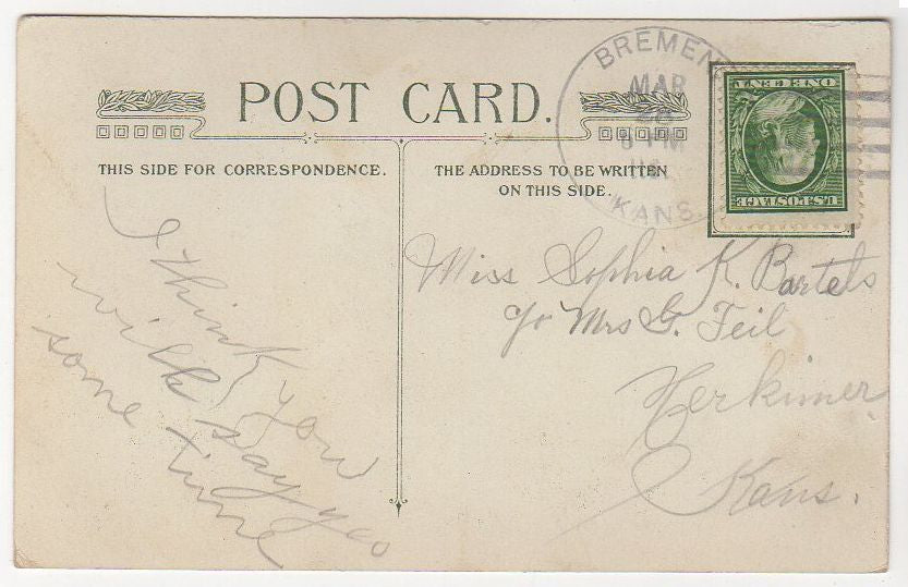 Won't You Say Yes Antique Romance Post Card Couple Holding Hands - Avid Vintage