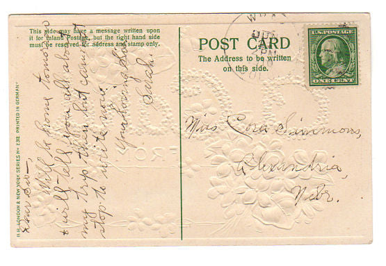 Vintage Wray Colorado Postcard Just a Card From Wray 1910s Greeting PC - Avid Vintage