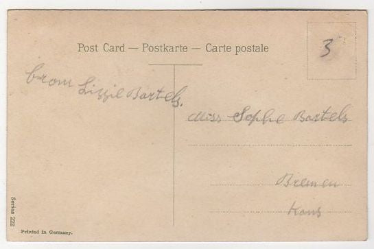 Yellow Baby Chicks Red Easter Egg Border Vintage German Postcard - Avid Vintage