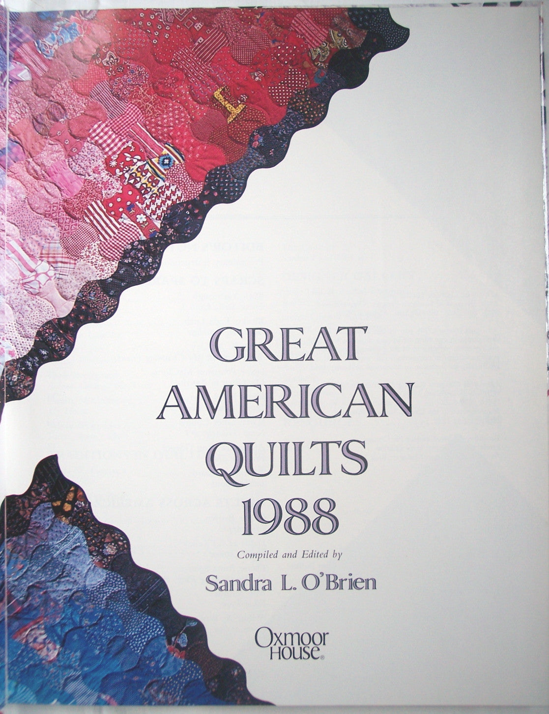 Great American Quilts by Sandra L O'Brien Vintage 1988 Quilt Pattern Book - Avid Vintage
