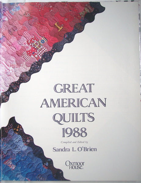 Great American Quilts by Sandra L O'Brien Vintage 1988 Quilt Pattern Book - Avid Vintage