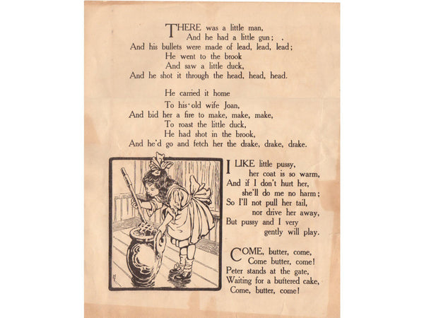 Antique Sarah Noble Ives Color Print Illustration - Avid Vintage