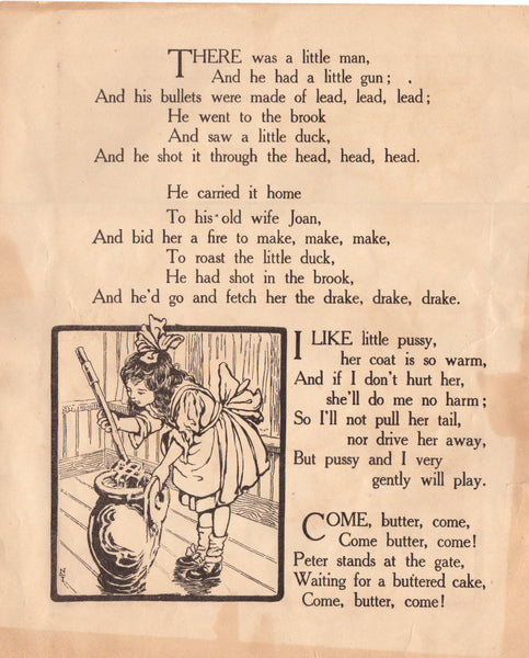 Antique Sarah Noble Ives Color Print Illustration - Avid Vintage