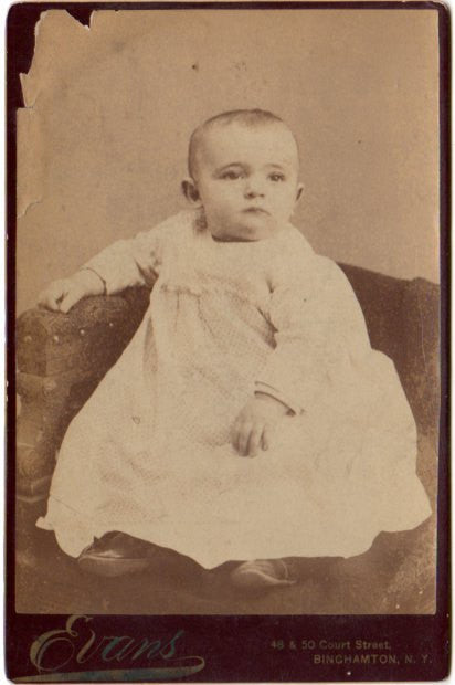 Antique Cabinet Card Photo James Perry Heroy Identified Photograph Binghamton N.Y. - Avid Vintage