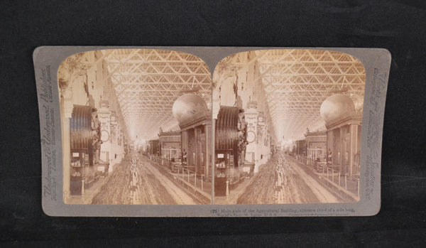 Antique Underwood Stereoview Card 1904 Worlds Fair St Louis Missouri Agriculture Building Number 25 - Avid Vintage