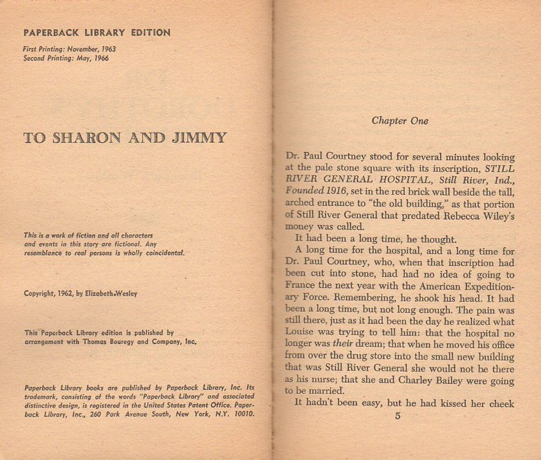 Dr. Dorothy's Choice by Elizabeth Wesley Vintage 1963 Children's Paperback Book - Avid Vintage