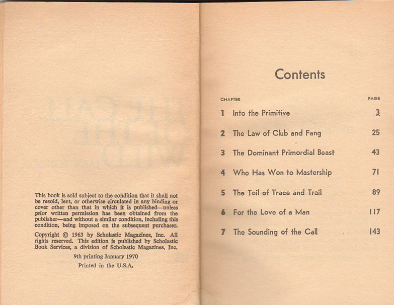 The Call of the Wild by Jack London Vintage 1970s Children's Paperback Book T 350 - Avid Vintage